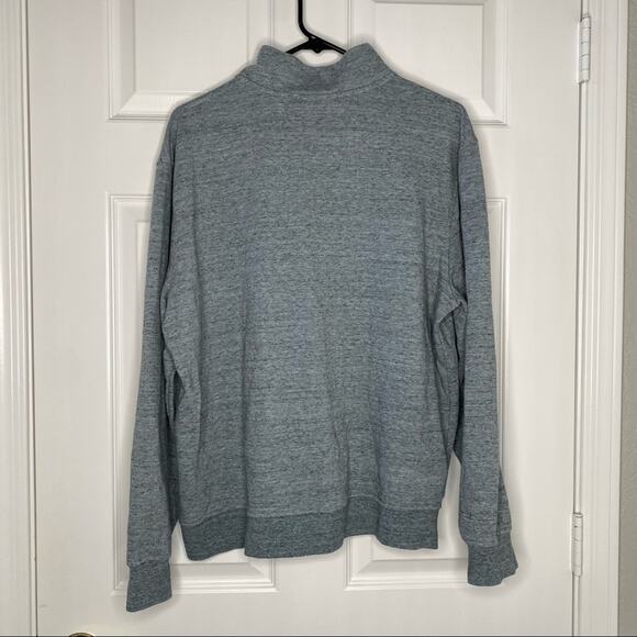 SKECHERS Mens Sweatshirt Henley Pullover Mock Neck Sweater Top Blue Size XL - Picture 2 of 6